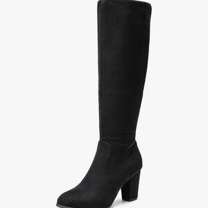 Elegant Black Knee-High Women's Boots